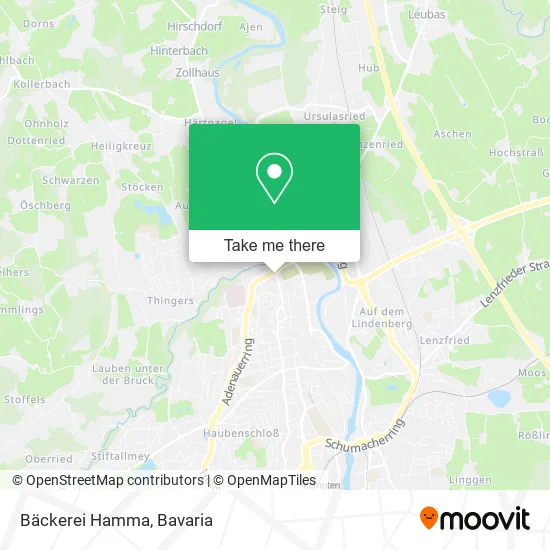 Карта Bäckerei Hamma