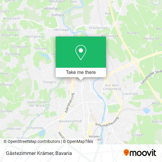 Gästezimmer Krämer map