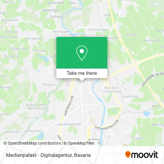 Карта Medienpalast - Digitalagentur