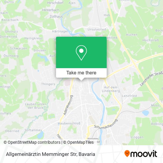 Allgemeinärztin Memminger Str map
