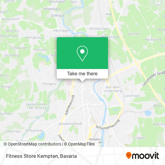 Fitness Store Kempten map