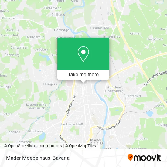 Карта Mader Moebelhaus