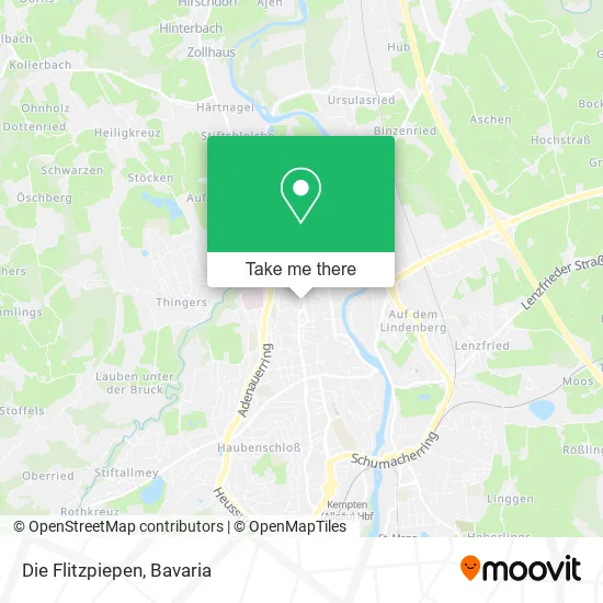 Карта Die Flitzpiepen