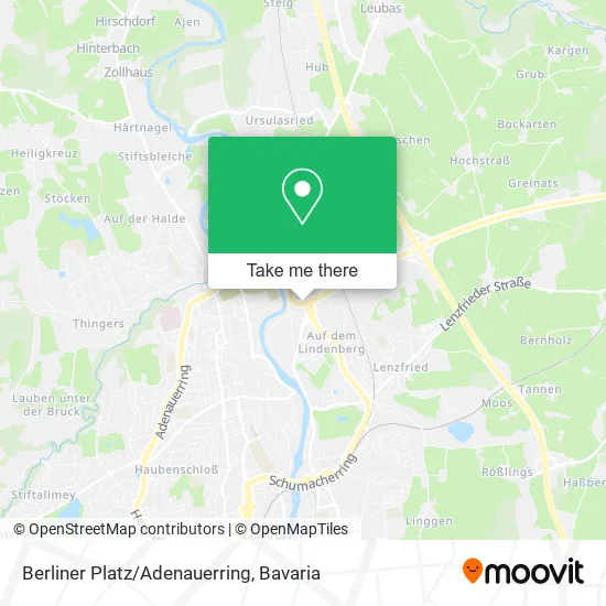 Карта Berliner Platz/Adenauerring