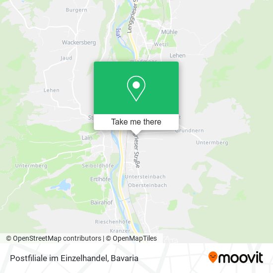 Postfiliale im Einzelhandel map