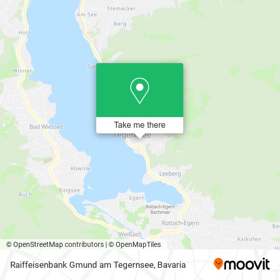 Raiffeisenbank Gmund am Tegernsee map