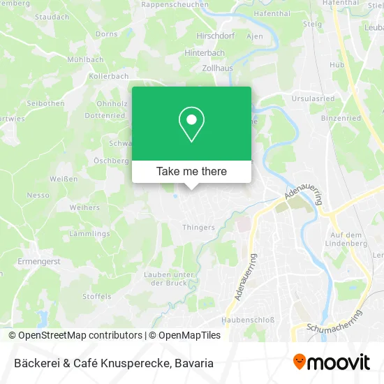 Карта Bäckerei & Café Knusperecke