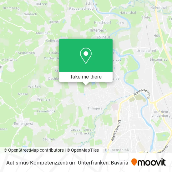 Карта Autismus Kompetenzzentrum Unterfranken