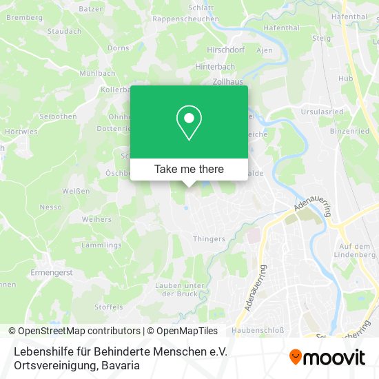 Lebenshilfe für Behinderte Menschen e.V. Ortsvereinigung map