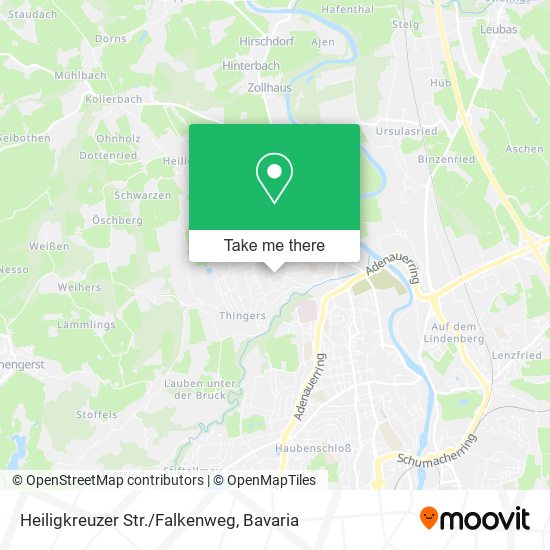 Heiligkreuzer Str./Falkenweg map