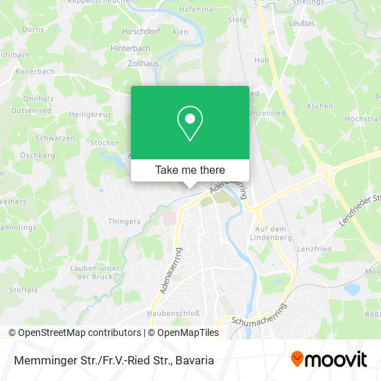 Memminger Str./Fr.V.-Ried Str. map
