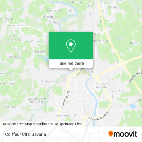 Карта Coiffeur Cita