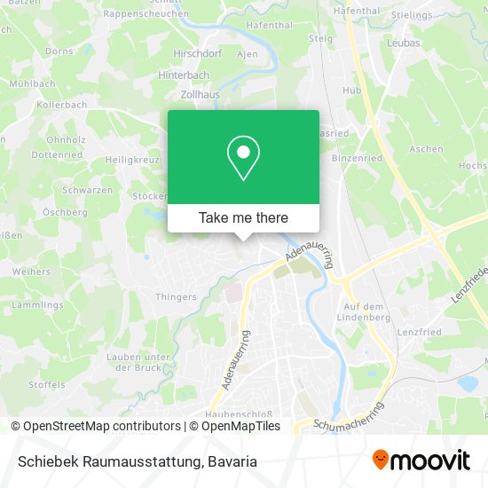 Schiebek Raumausstattung map