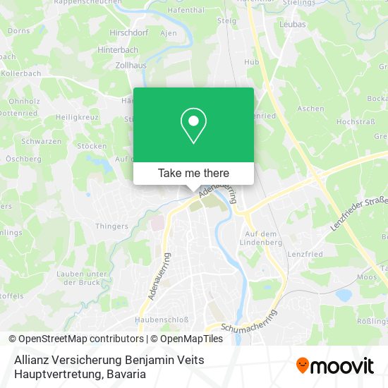 Allianz Versicherung Benjamin Veits Hauptvertretung map