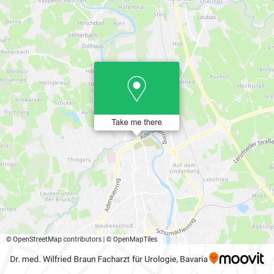 Dr. med. Wilfried Braun Facharzt für Urologie map