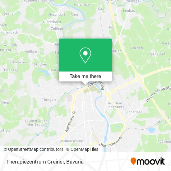 Карта Therapiezentrum Greiner