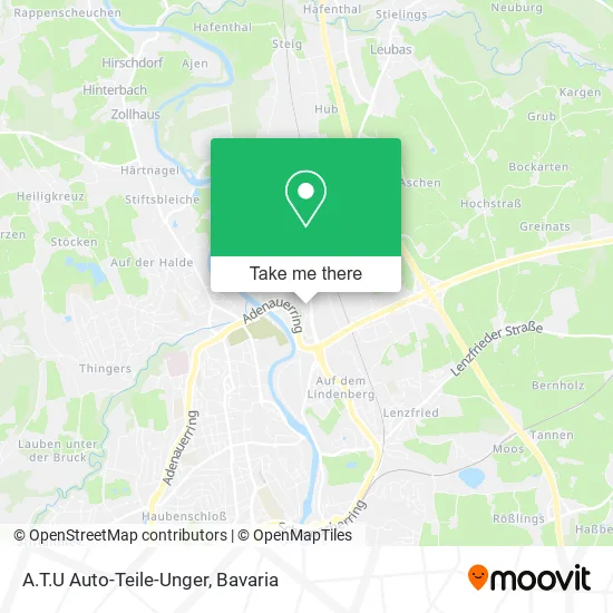 Карта A.T.U Auto-Teile-Unger