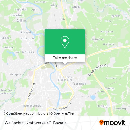 Weißachtal-Kraftwerke eG map