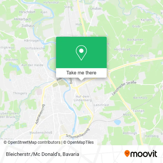 Карта Bleicherstr./Mc Donald's