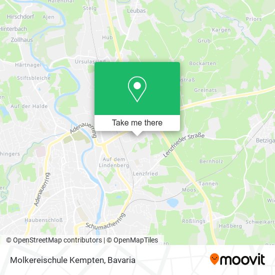 Molkereischule Kempten map