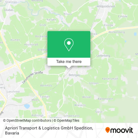 Карта Apriori Transport & Logistics GmbH Spedition