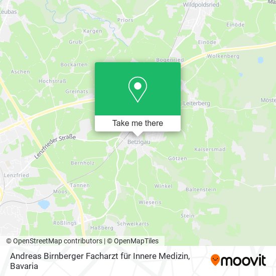 Andreas Birnberger Facharzt für Innere Medizin map