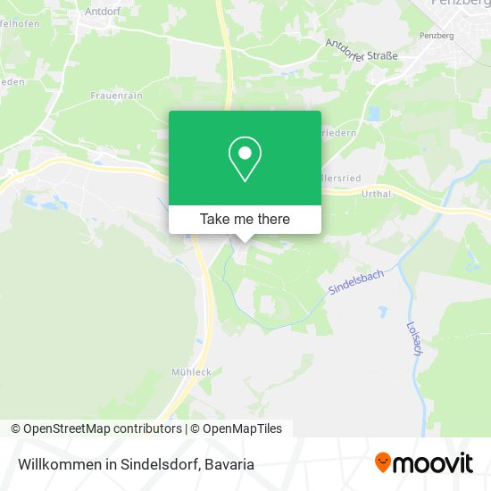 Willkommen in Sindelsdorf map