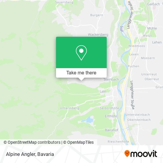 Alpine Angler map