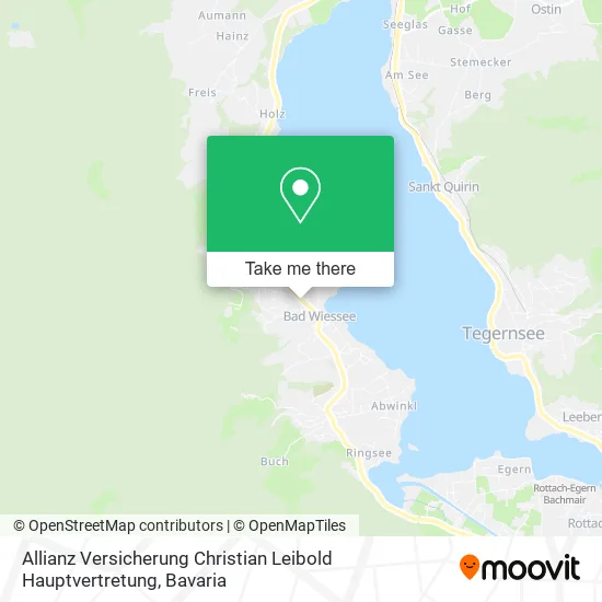 Карта Allianz Versicherung Christian Leibold Hauptvertretung