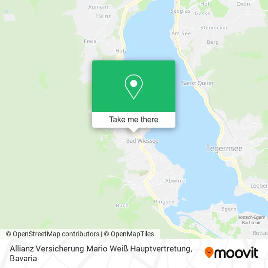 Карта Allianz Versicherung Mario Weiß Hauptvertretung