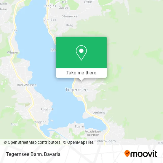Карта Tegernsee Bahn