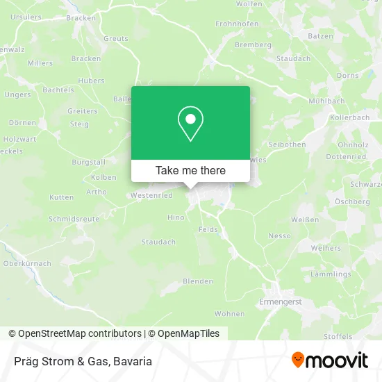 Карта Präg Strom & Gas