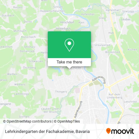 Lehrkindergarten der Fachakademie map