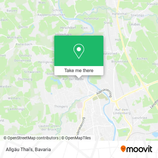Карта Allgäu Thai's