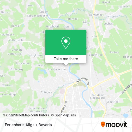 Ferienhaus Allgäu map