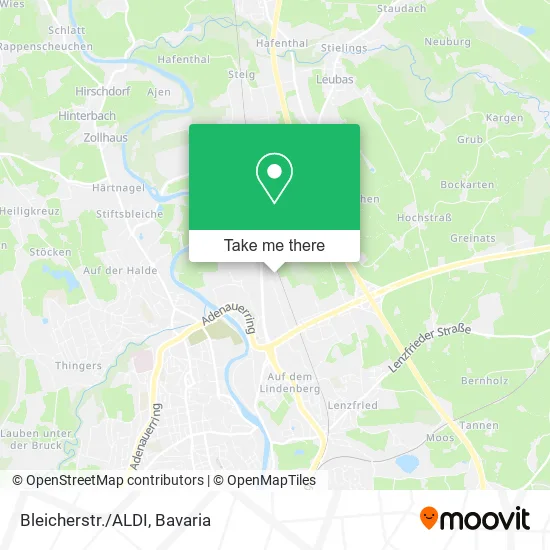 Карта Bleicherstr./ALDI