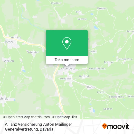 Карта Allianz Versicherung Anton Mailinger Generalvertretung