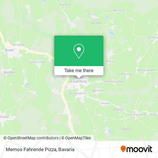 Memos Fahrende Pizza map