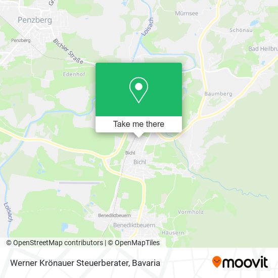 Werner Krönauer Steuerberater map