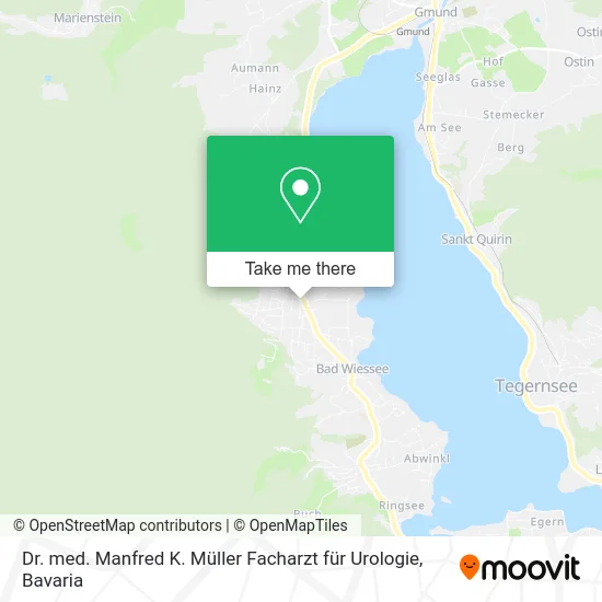 Карта Dr. med. Manfred K. Müller Facharzt für Urologie
