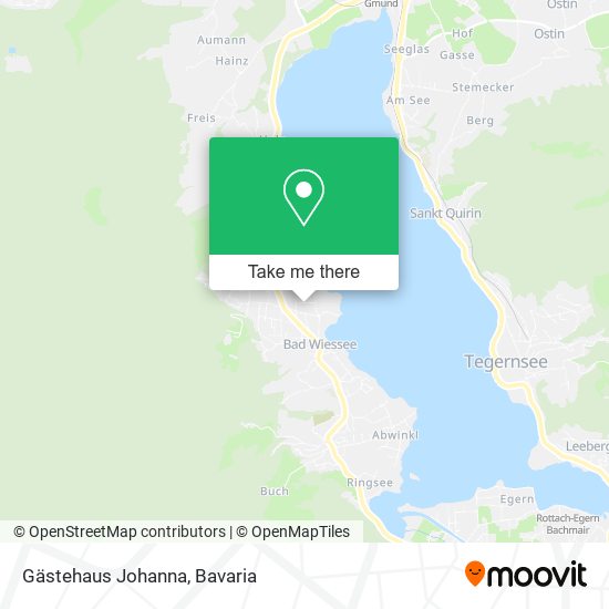 Gästehaus Johanna map