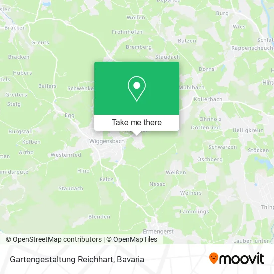 Карта Gartengestaltung Reichhart