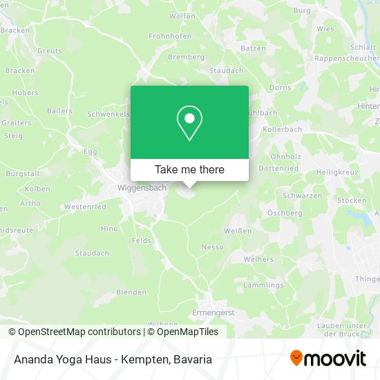 Ananda Yoga Haus - Kempten map