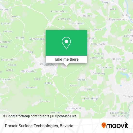 Praxair Surface Technologies map