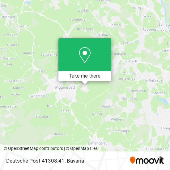 Deutsche Post 41308:41 map