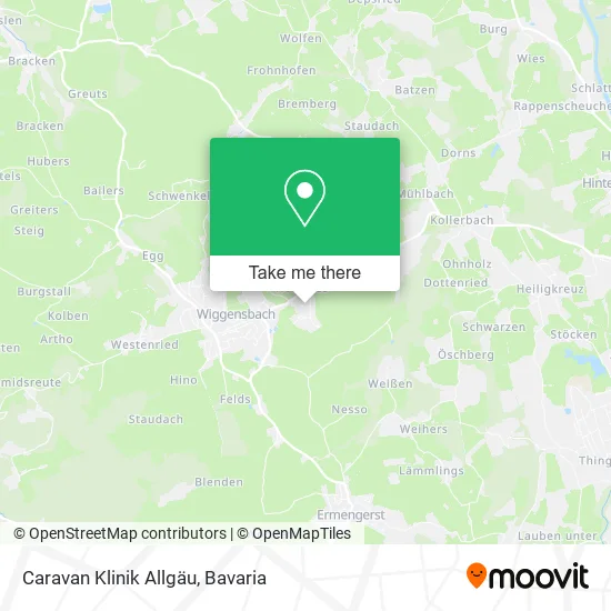Карта Caravan Klinik Allgäu
