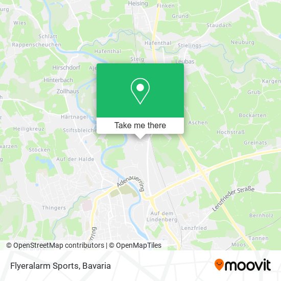 Flyeralarm Sports map