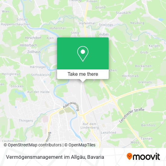 Vermögensmanagement im Allgäu map