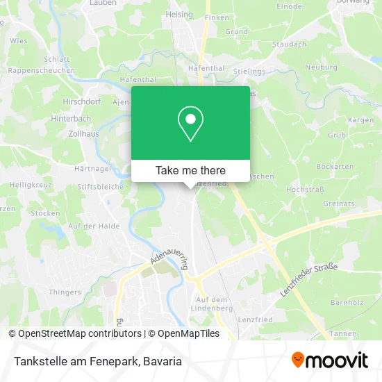 Карта Tankstelle am Fenepark