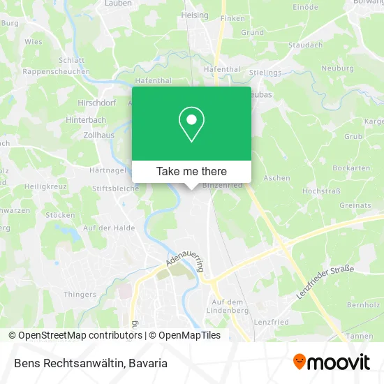 Карта Bens Rechtsanwältin